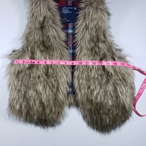 American Eagle Outfitters Long Faux Fur Vest small - Picture 5 of 8